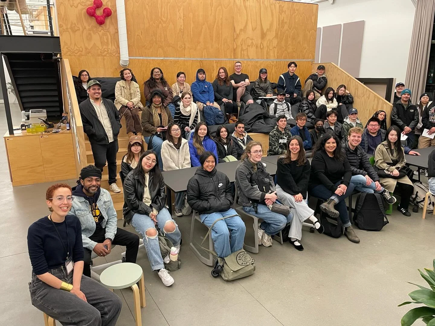 My design history course from SFSU and my CCA senior thesis course visited SwissNex together