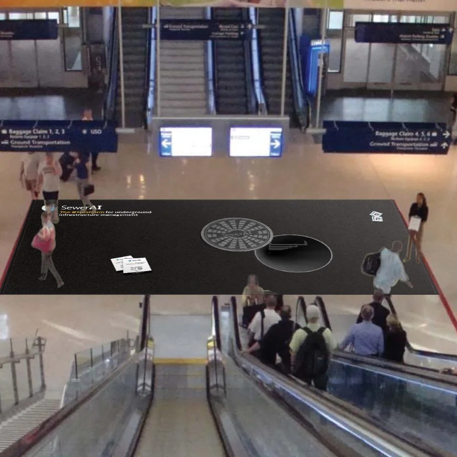 Coming to the Indianapolis airport - large scale campaign for SAI.  My concept and Jen&rsquo;s production design