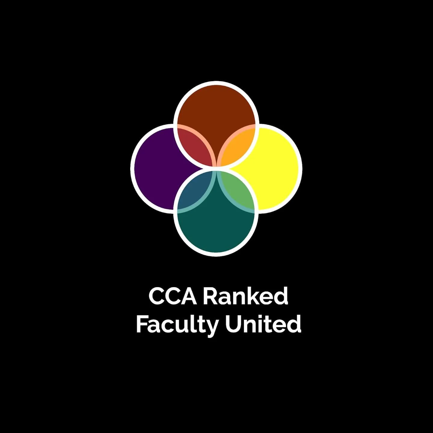 CCA Faculty Union identify and campaign designed by yours truly