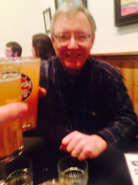  Joey and his Dad cheers with a Lake Street Express 