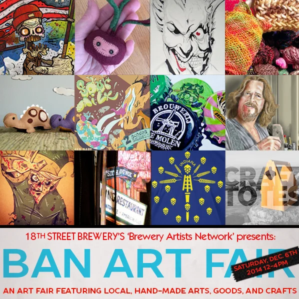 A small sample of what to expect at this Saturday's BAN ART FAIR. 