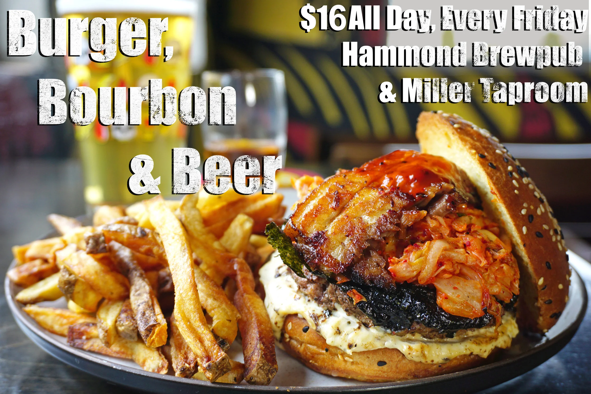 April Burger Bourbon & Beer