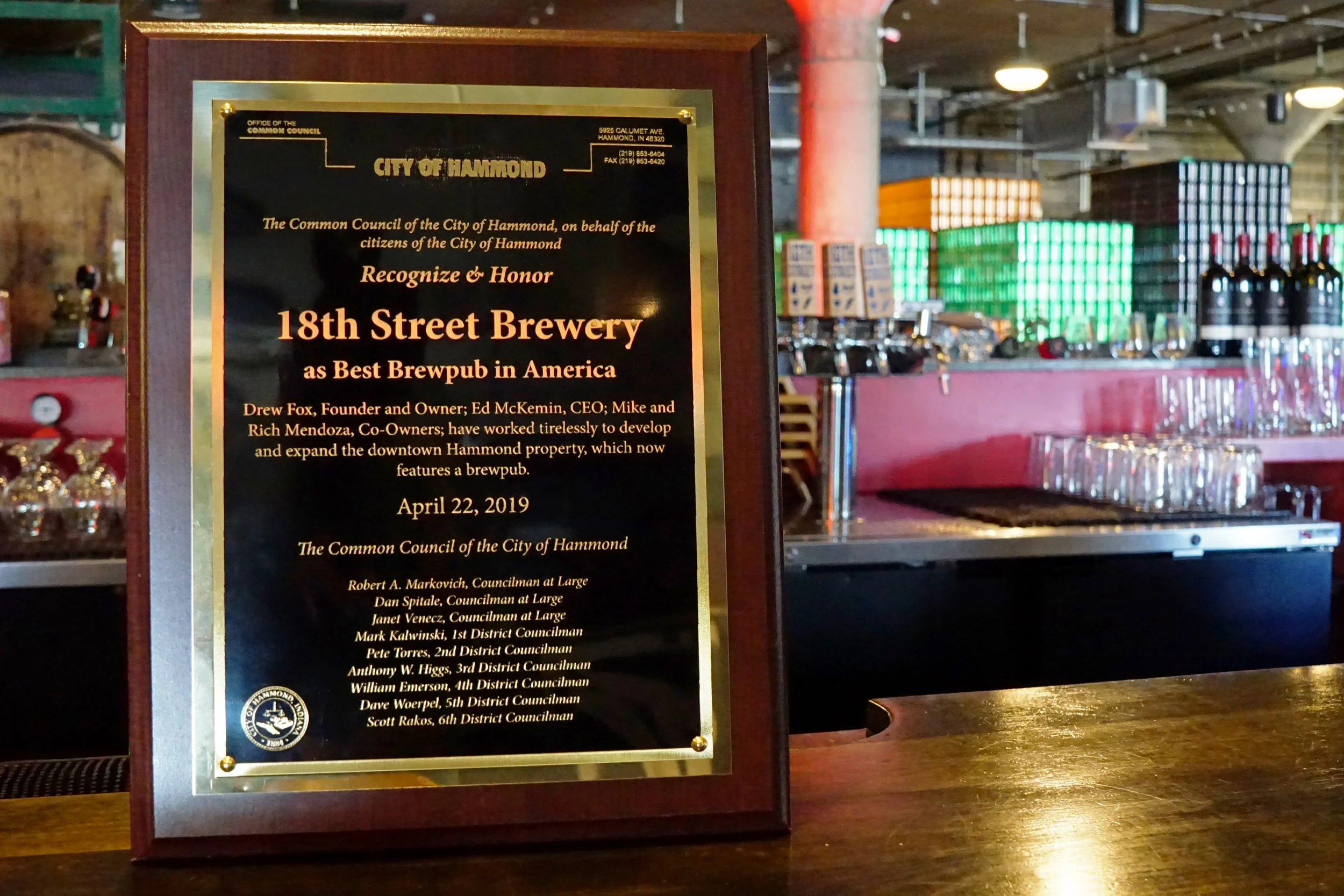 Honored by The City of Hammond