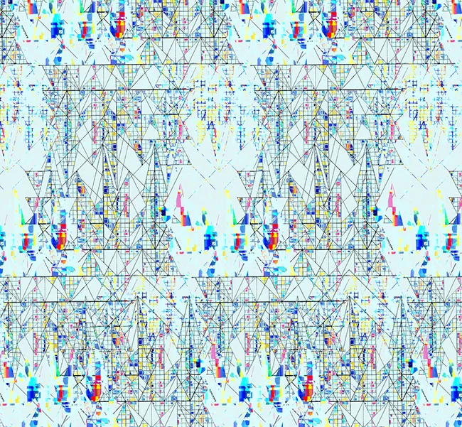 In perfect repeat. All work originated by the hand, manipulated on Photoshop. 