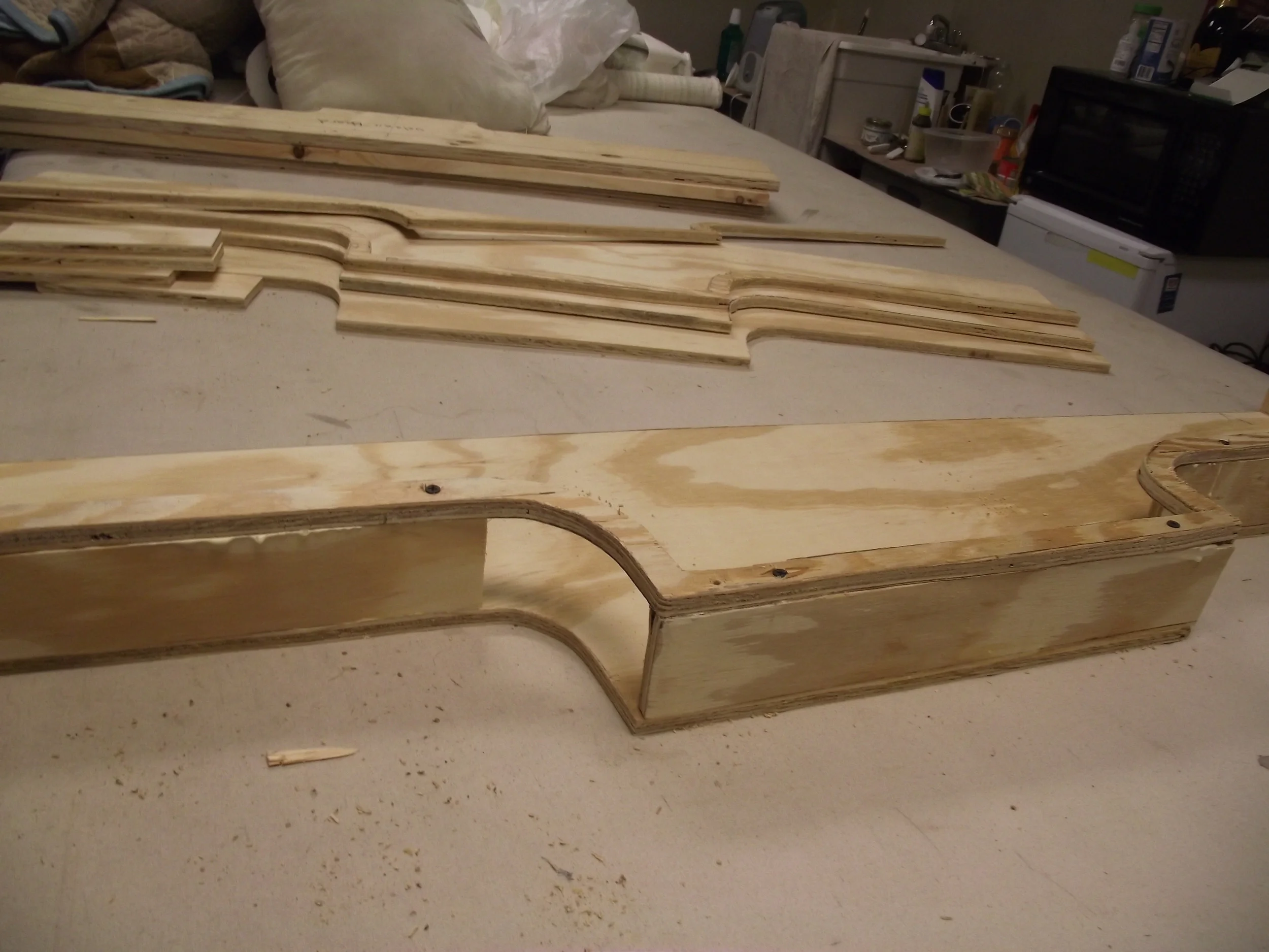 Assembled cornice board frame