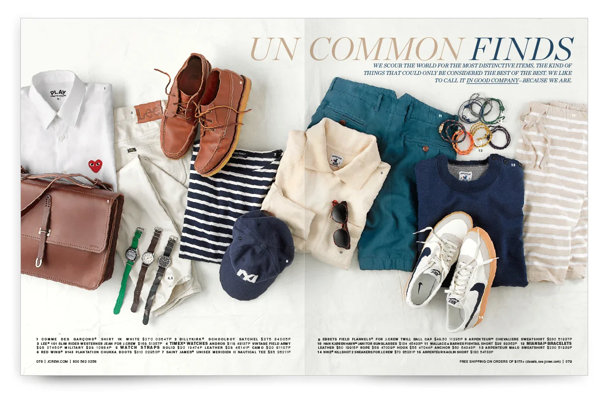 j crew comme des garcons