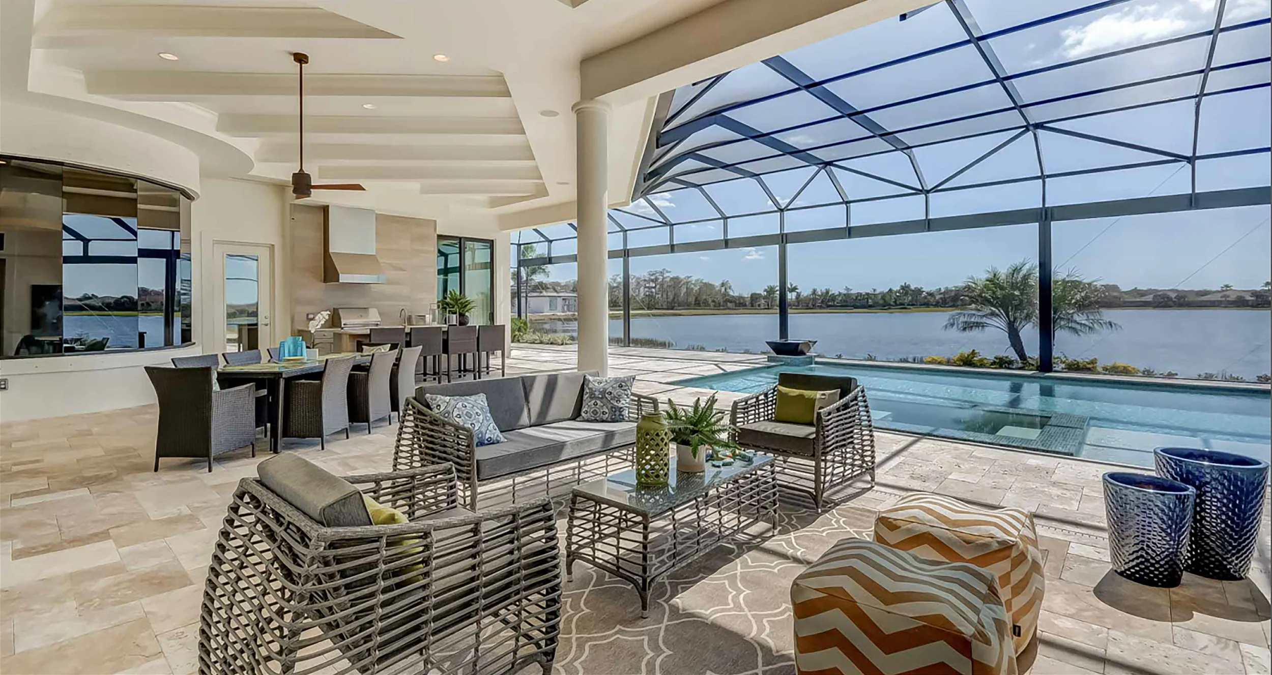 An well designed outdoor space is a great property-value enhancing investments and allows for hosts to entertain guests outdoors as much as possible.