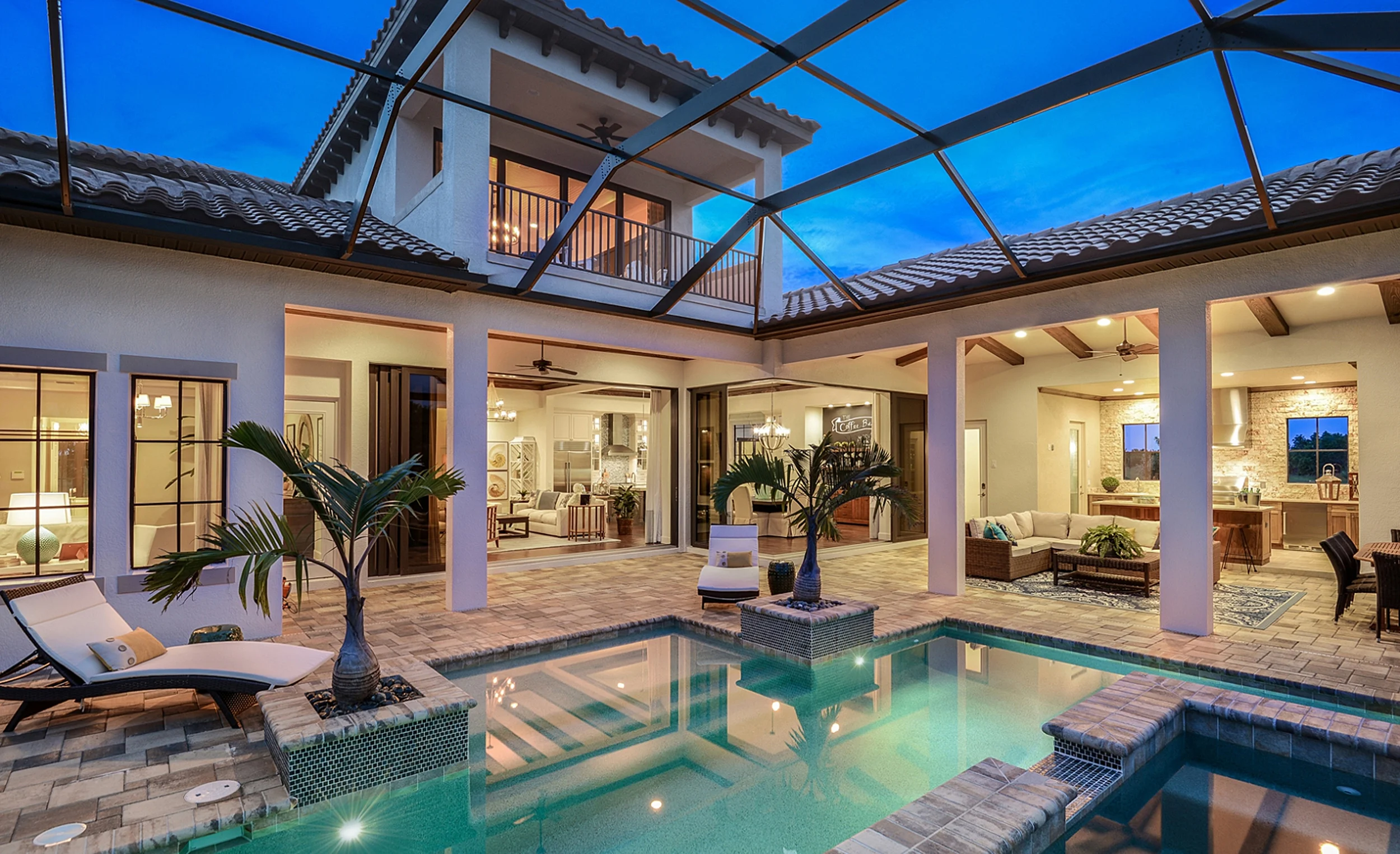 The comfort of many relaxing and gathering spots in your outdoor patio space is key.