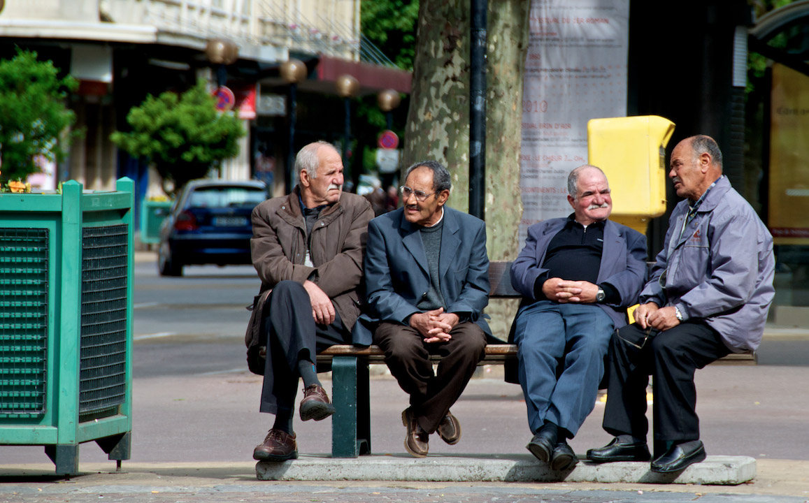 the sopranos chambery france people old men vintage oriental middle east arabes moustache mustache balled bus stop bench plants city downtown.jpg