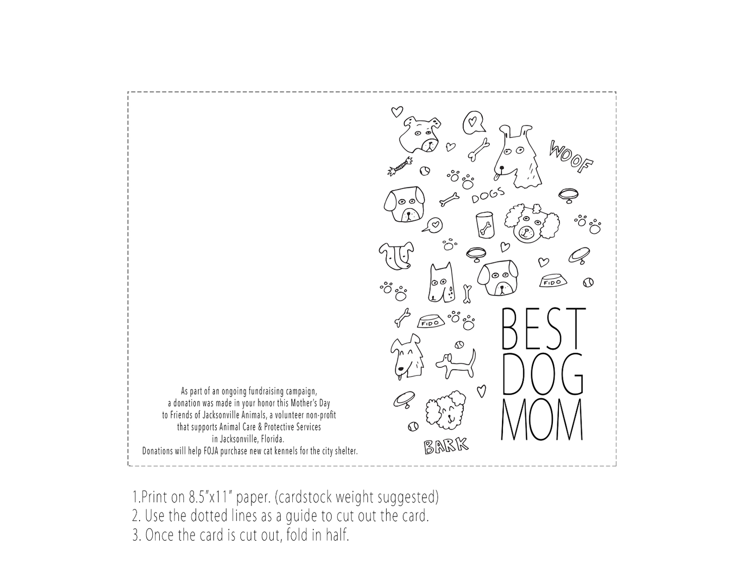 Mother's Day Card- Digital Download- "Best Dog Mom" — Friends Of  Jacksonville Animals