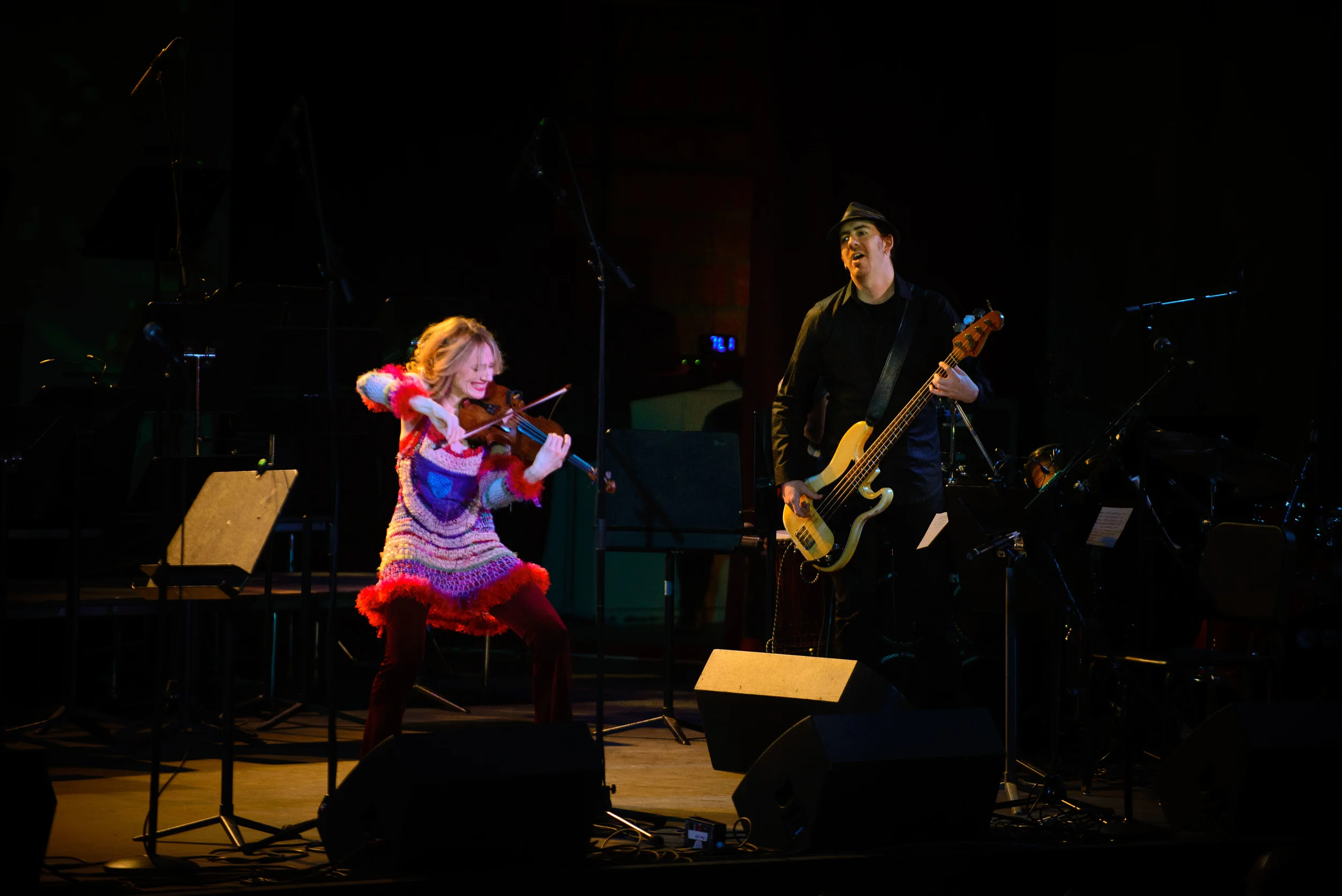 My band were incredible, here is Ben Zwerin on bass