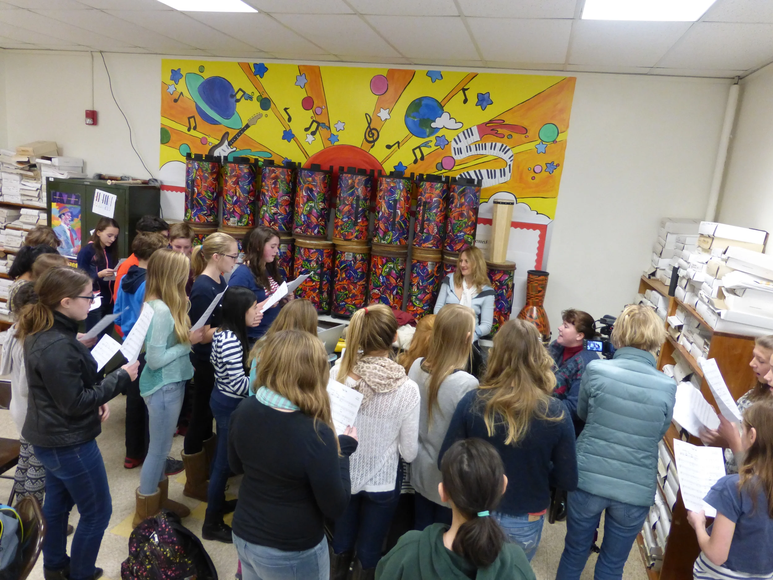 The choir at Saranac Lake Middle School