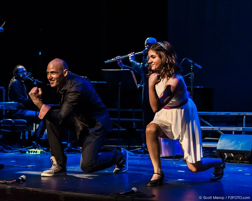 Michael Feigenbaum did amazing work with dance & beat boxing. Here he is with Olivia Politi