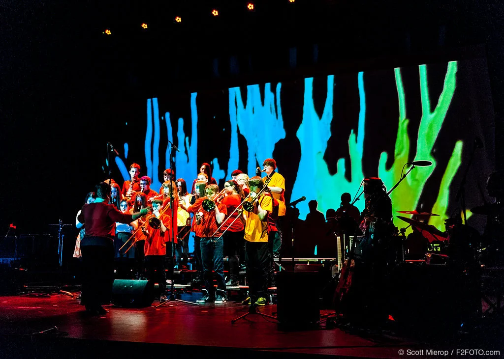 All the students played fabulously, here is the Tupper Lake Middle/High School band, conducted by Laura Davison