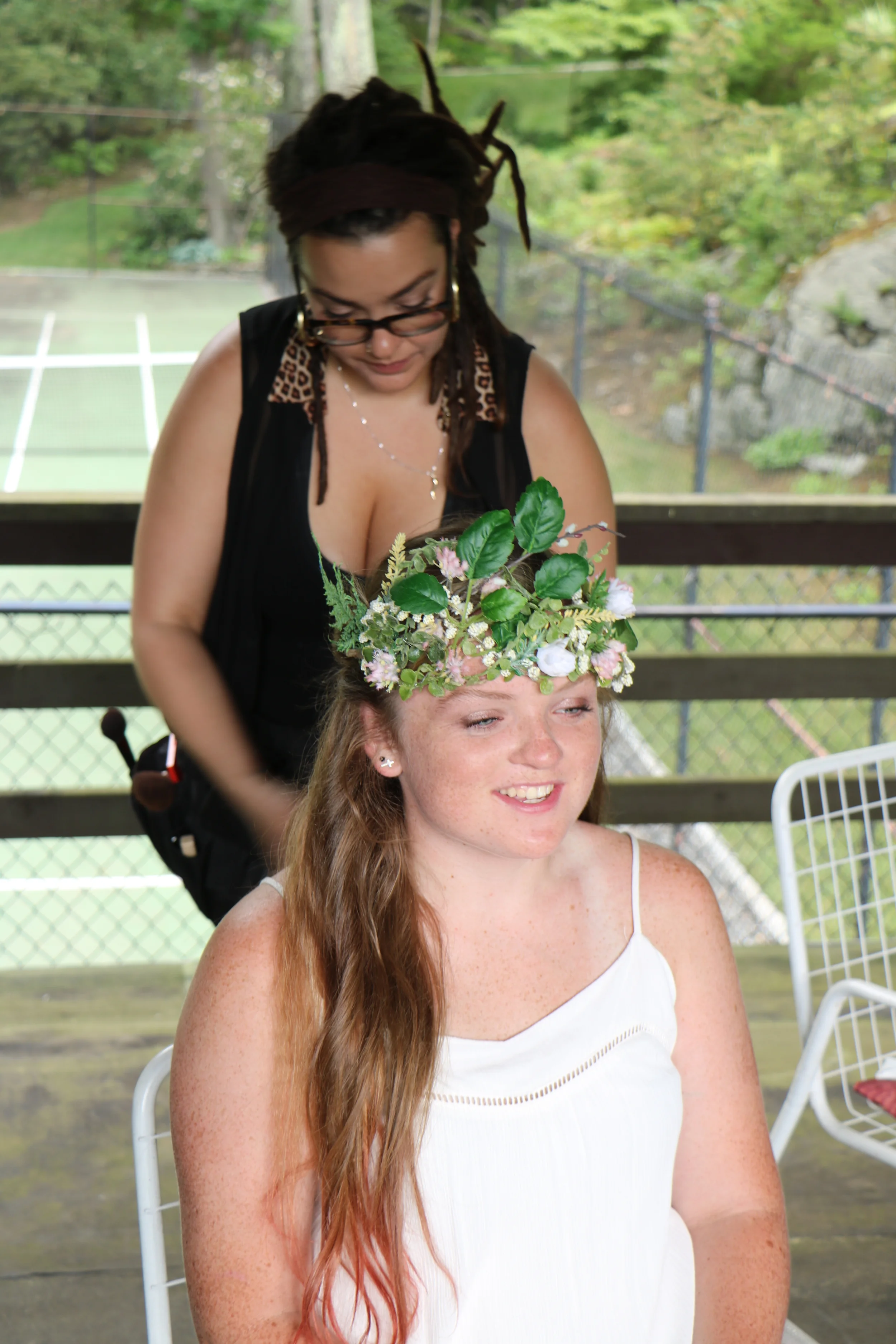 Awesome makeup by Nina Siegel, here with Katy Kenny. 