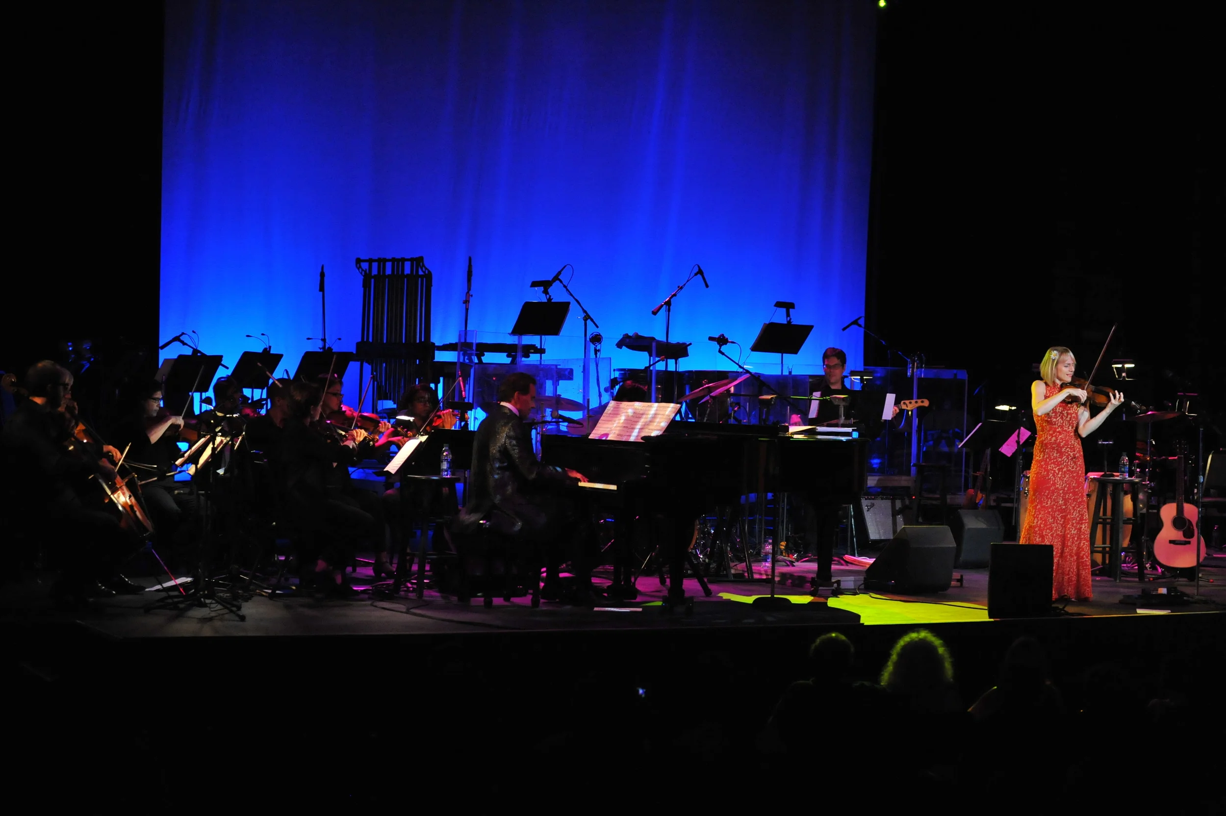 Mariano Longo was the fabulous conductor, pianist, and musical director and arranger of this concert, he is an amazing musician and person, such a joy to work with