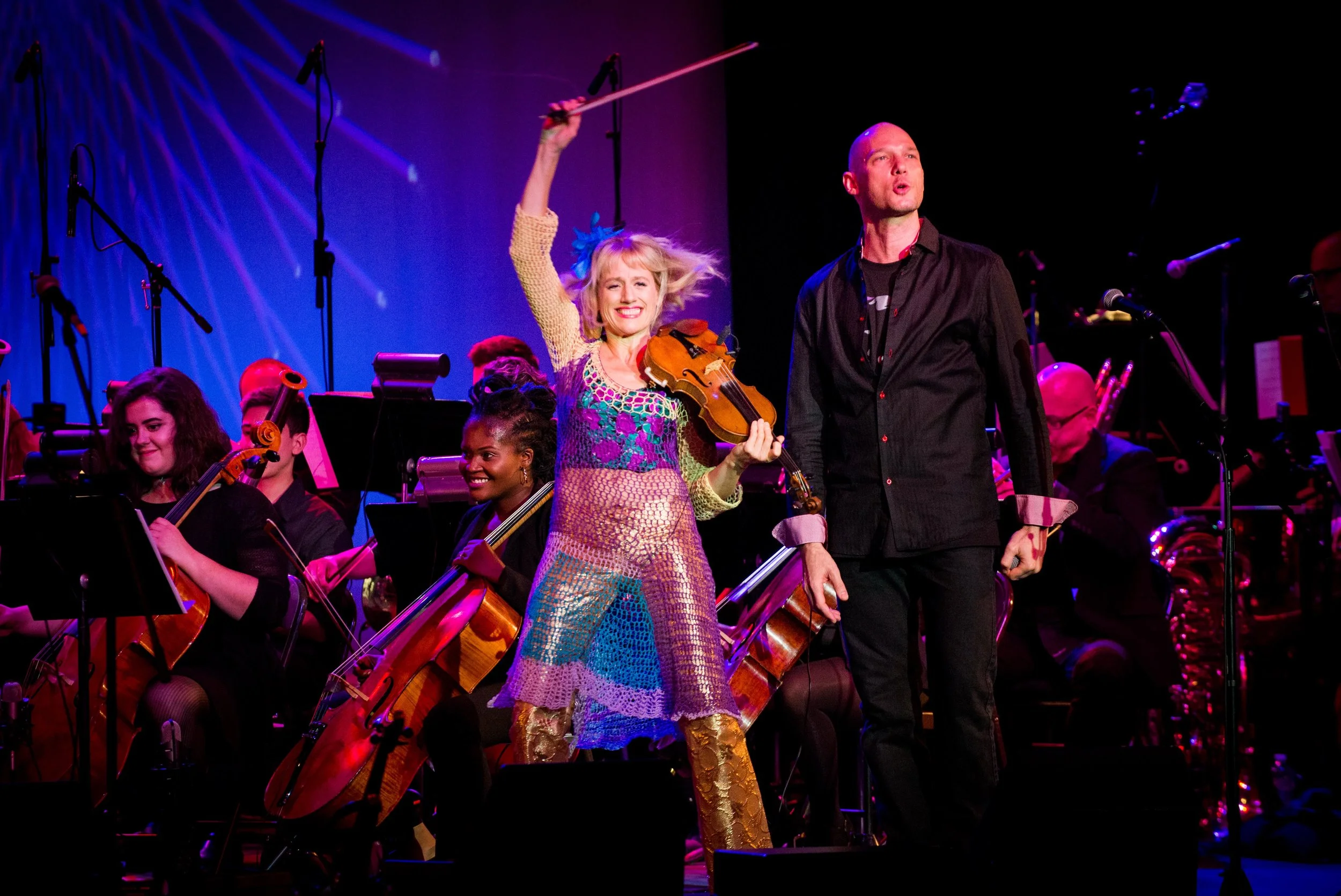 Featuring Michael Feigenbaum (beat boxing) and Patrice Jackson-Tilghman (lead cellist), who rocked the house