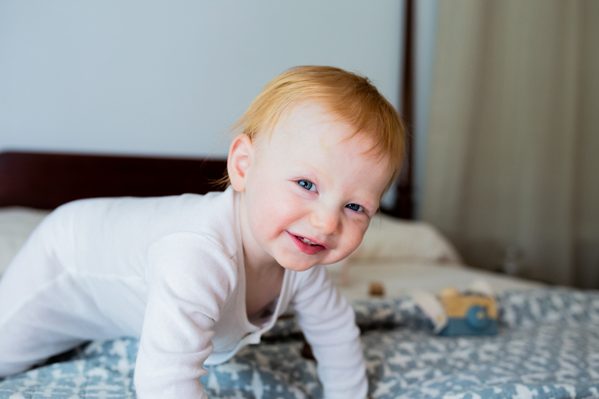 Shreveport Lifestyle Baby &amp; Toddler Photographer | Bossier City Lifestyle Baby &amp; Toddler Photographer | Louisiana Lifestyle Baby &amp; Toddler Photographer | Pajamas in Bed 1 yr Portraits