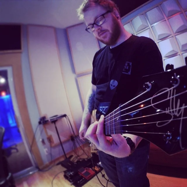 Justin and the '71 prototype hard at work in the studio