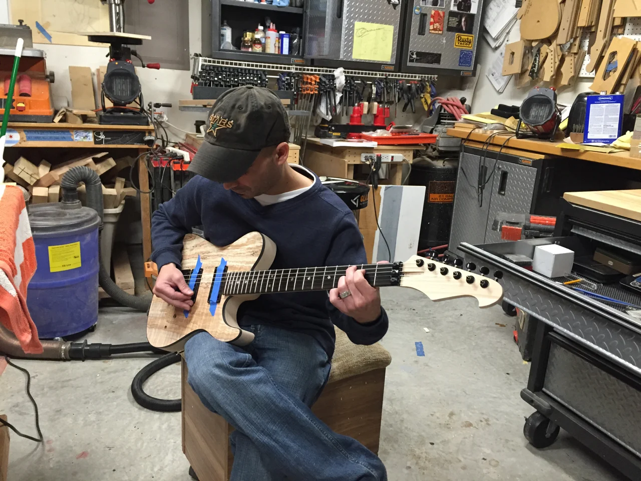 super-T with the class issue six in line headstock. what a sweetie!