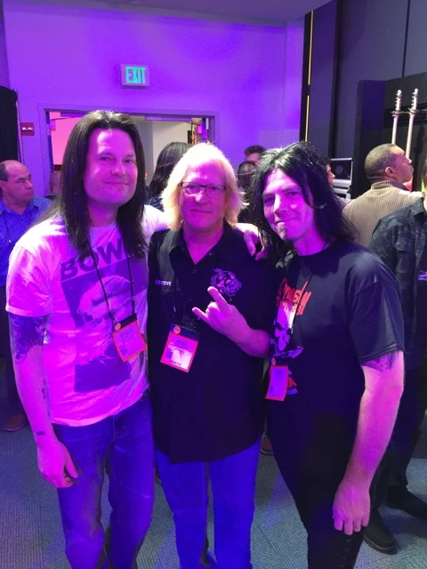 Perry and I with Jackson master builder Mike Shannon. 