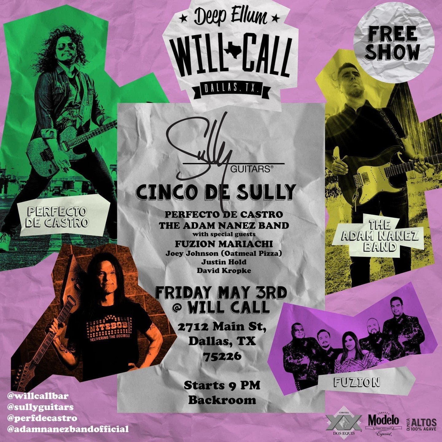 Cinco de Sully is BACK. This Friday, free entry. Come hang! 

@perfdecastro @adamnanezbandofficial @neweramariachi