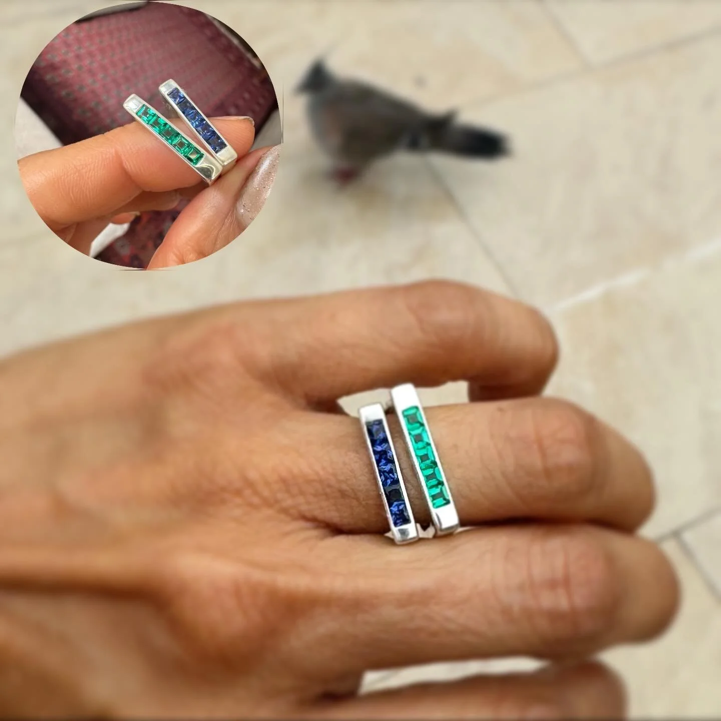 *New* ❣️
Gorgeous Princess cut channel set Bold square bands 

Customize yours with diamond or your birthstone gem 😍😍😍😍😍

Choose your precious metal 🩵

Made to order 🥰

#jewellerydesigner #larissalandinez #squarebandrings #birthstonejewelry #s