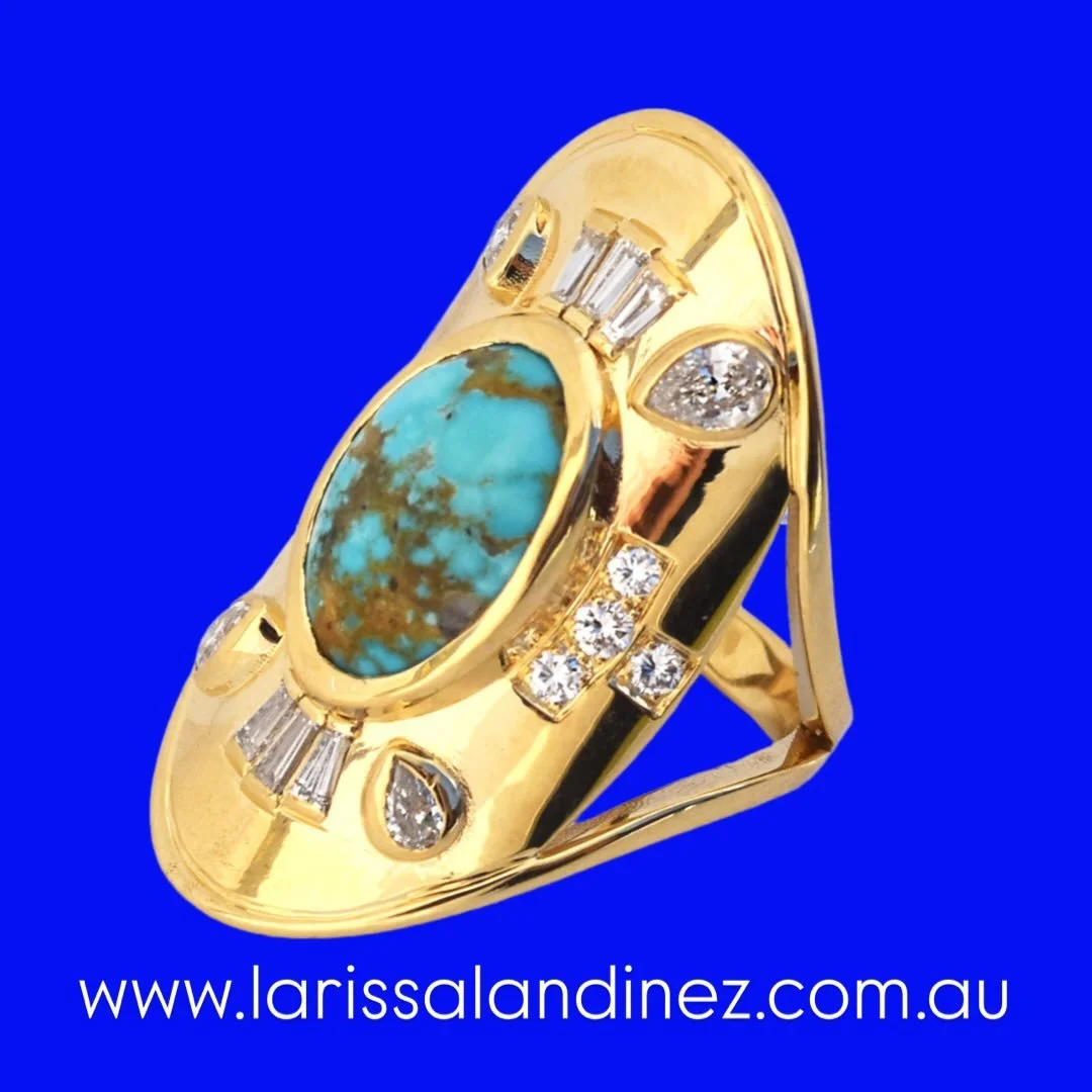 *TURQUOISE*is one of December birthstone 🩵😍😍😍 From Bold to subtle 🩵 mix of Diamonds 💎 Turquoise is an enchanting gem 🙂 with different tonalities of blue to match with your skin tone and precious metal 😍 I have a selection of curated  turquois