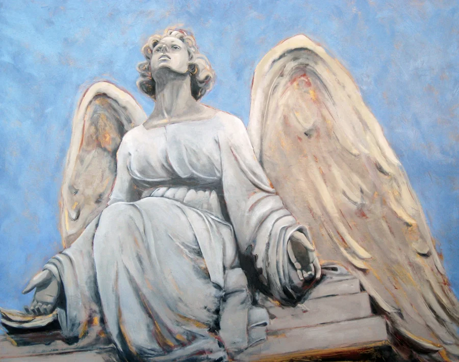 Recoleta Angel, oil; 5'x6'
