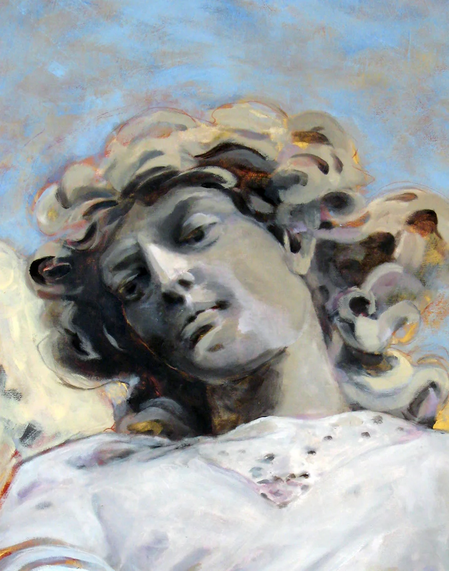 Stone Angel with Lace, detail