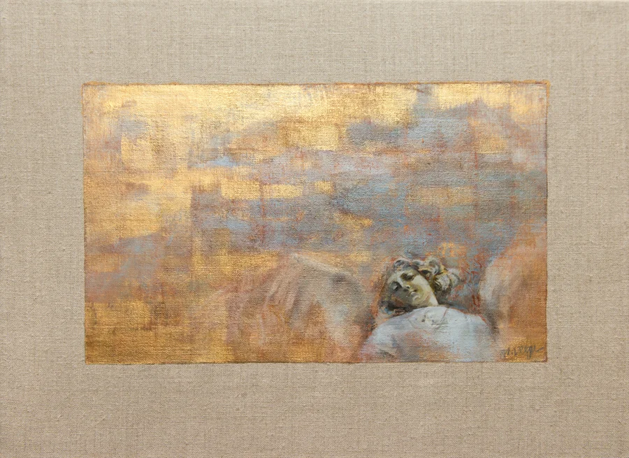 Icarus Myth, oil on linen