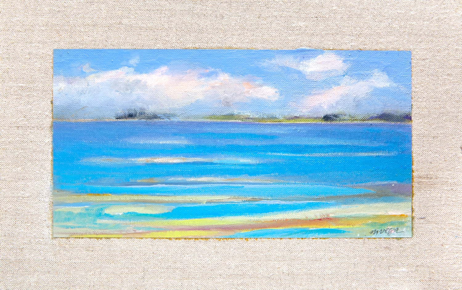 Tidal pools, small oil 3