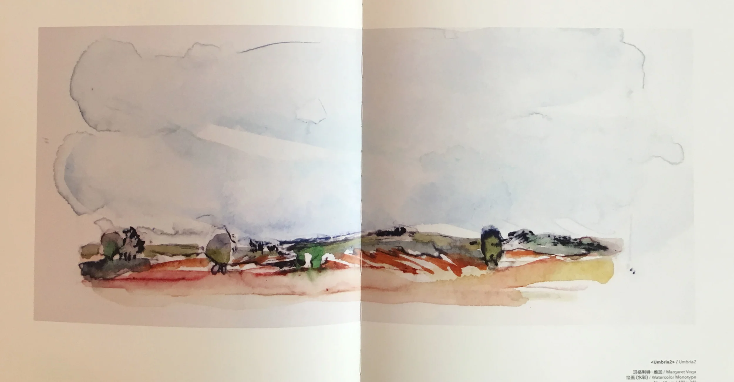 watercolor monotype, Shanghai, China