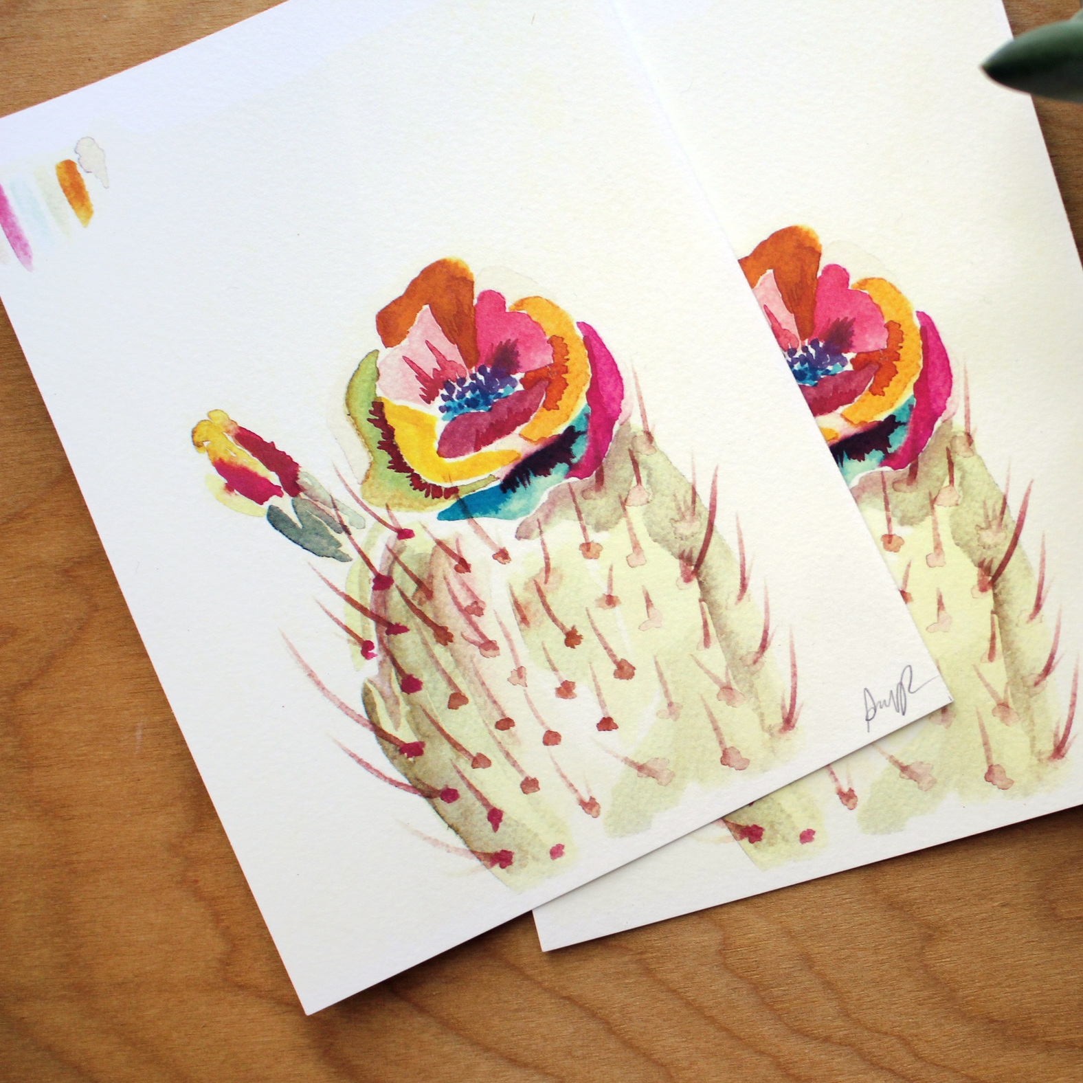"Technicolor Bloom" watercolor, 2015