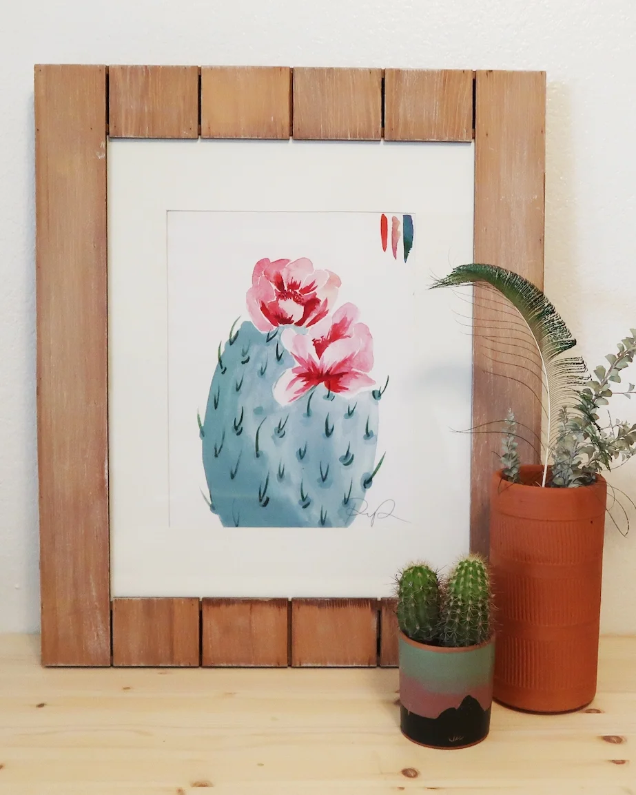 “Cherry Bloom” watercolor on paper