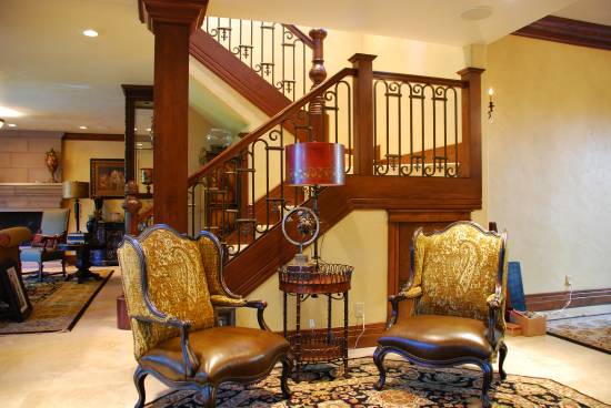  Hand-forged 3/4" solid scrolls 