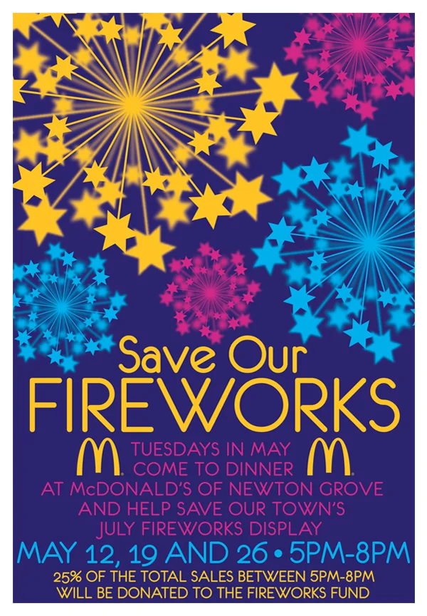 Poster: Save Our Fireworks Community Fundraiser