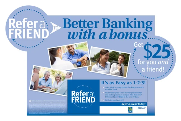 "Refer a Friend" Counter Card - RBC Bank POS