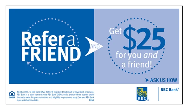 "Refer a Friend" Cash Envelopes - RBC Bank POS