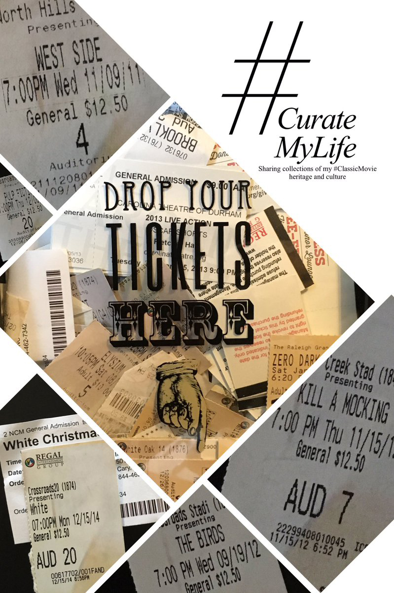 #CurateMyLife – #ClassicMovie Ticket Stub
