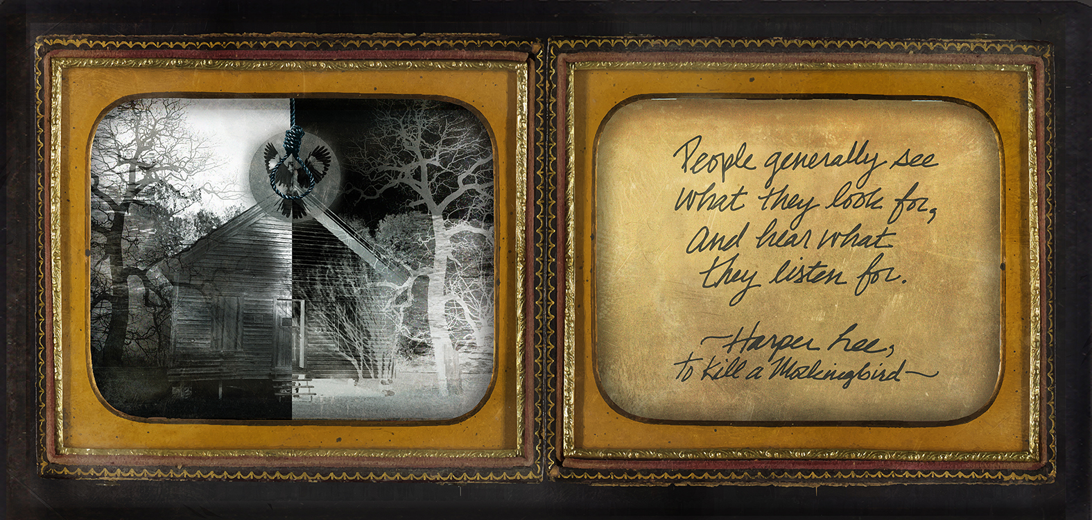 Southern Gothic Daguerreotype of Harper Lee's "To Kill a Mocking Bird"