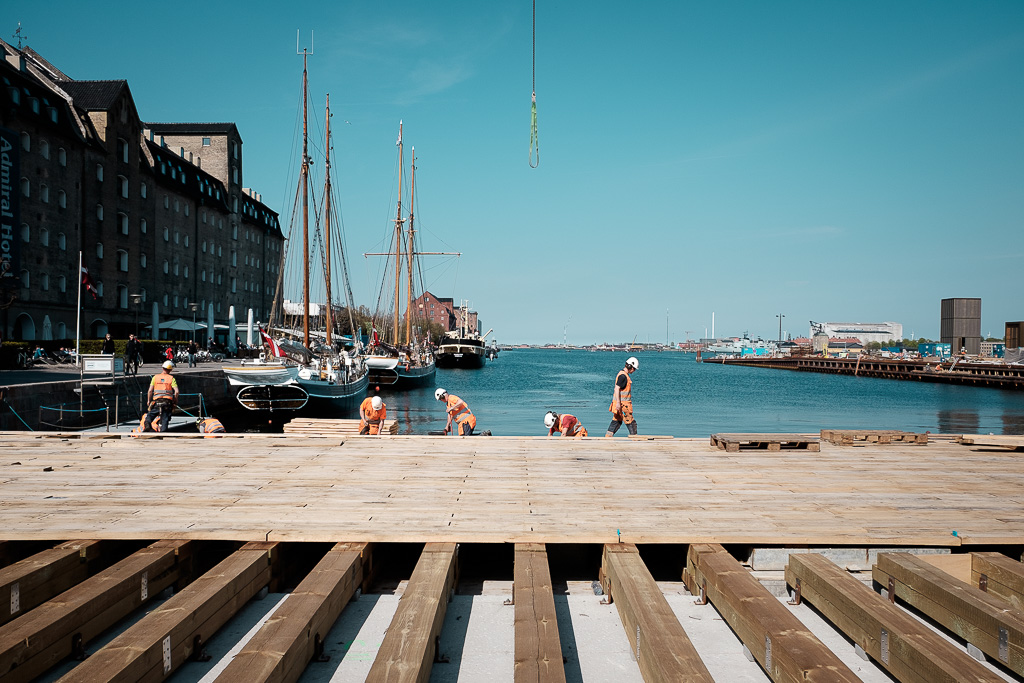 Copenhagen Waterfront Construction Worker