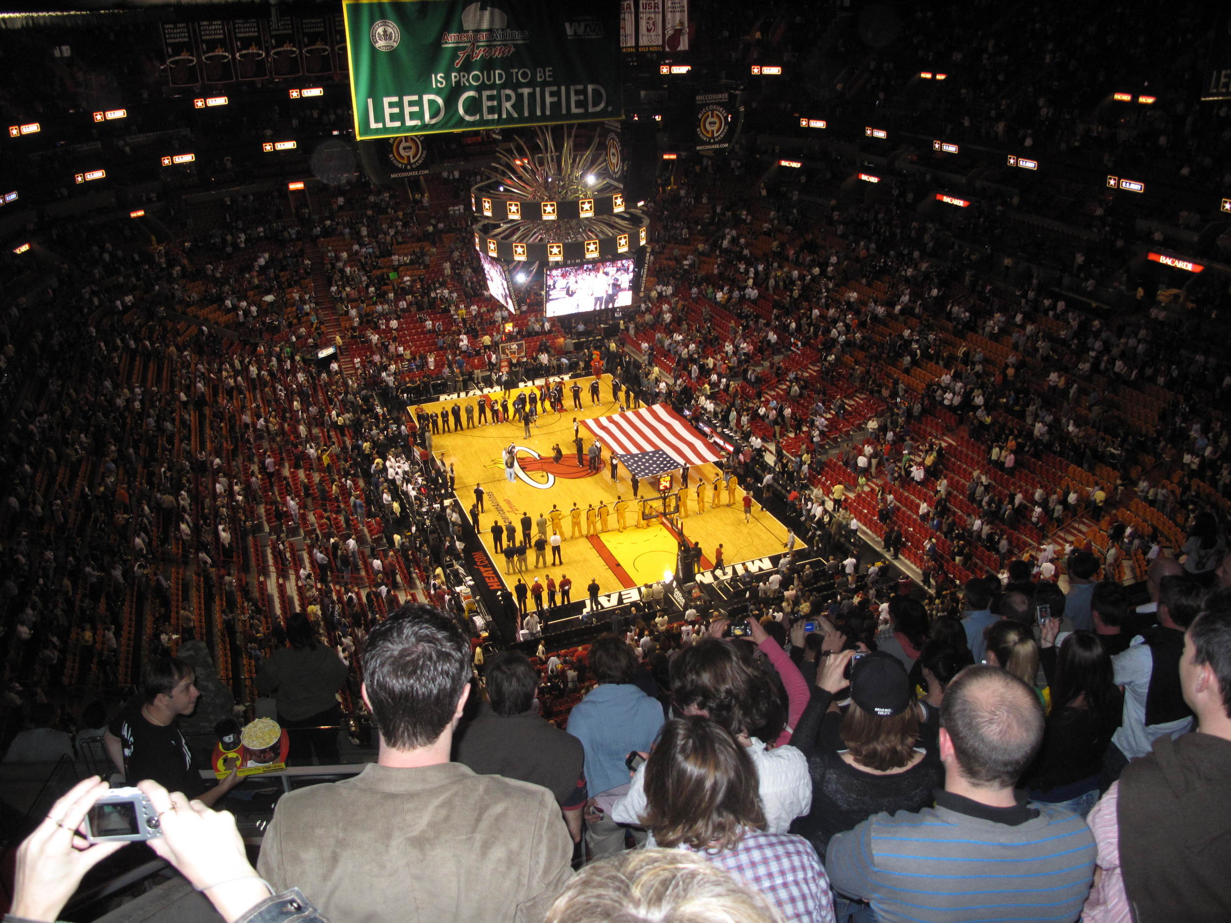 The Heats Playing at the famous AA Arena