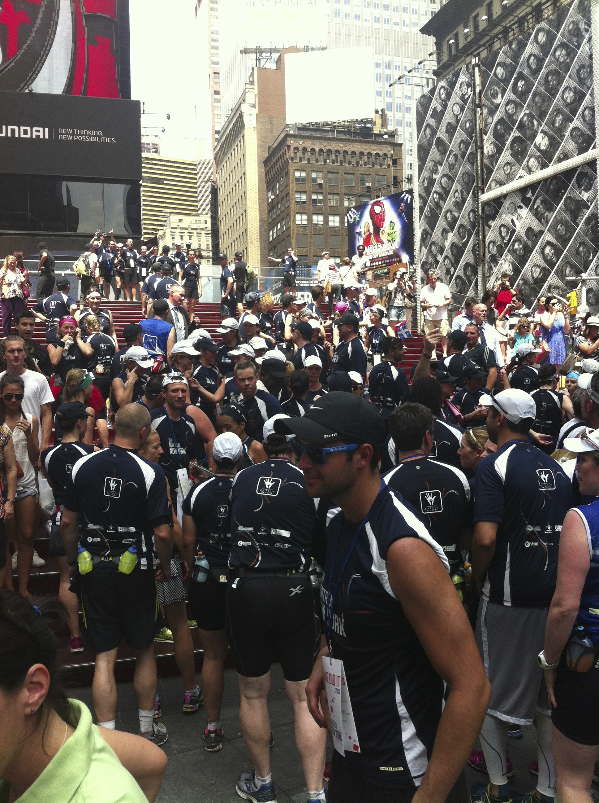 At the Finish Line in Times Square