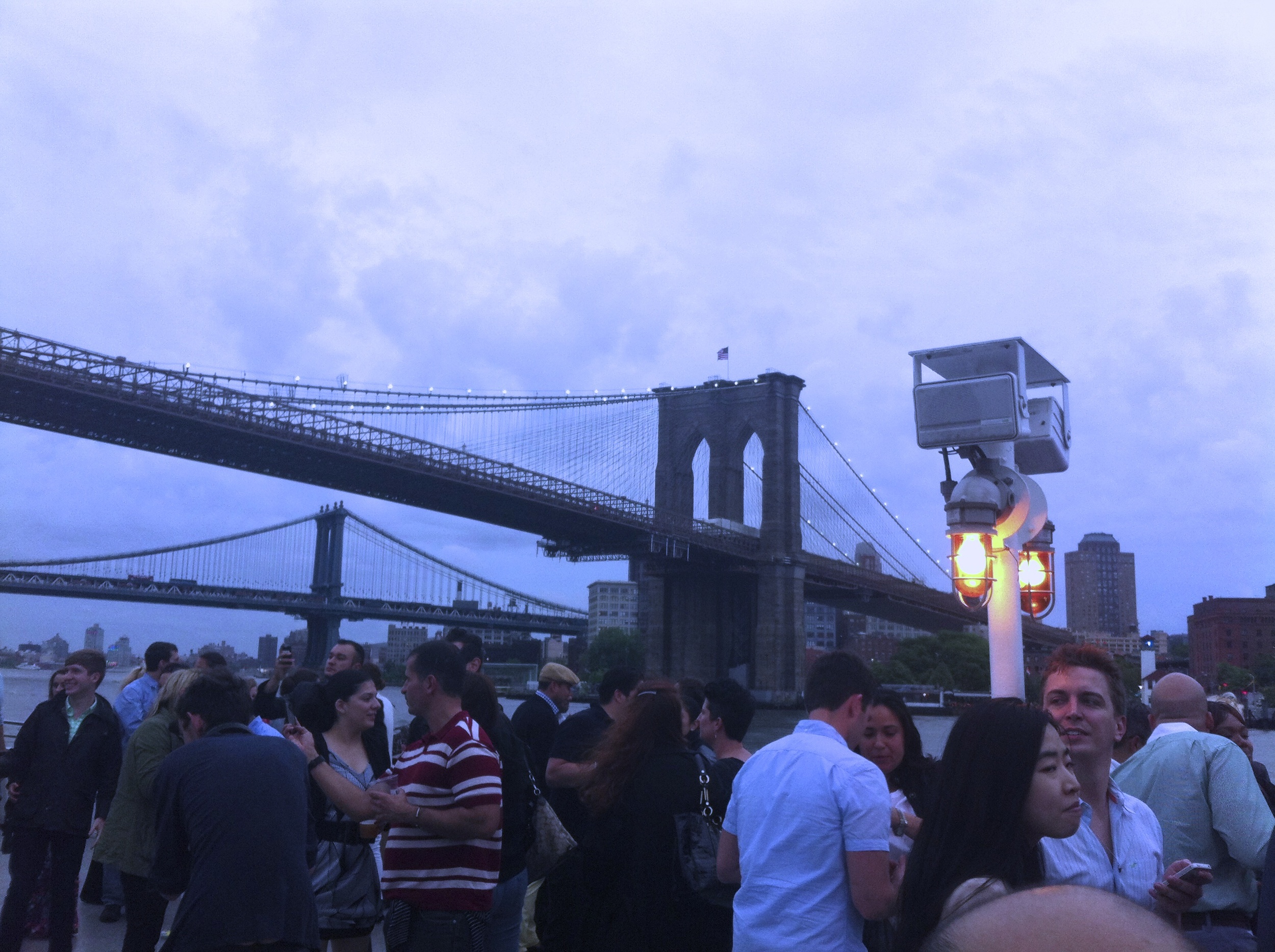 An event in Brooklyn, just by the East River