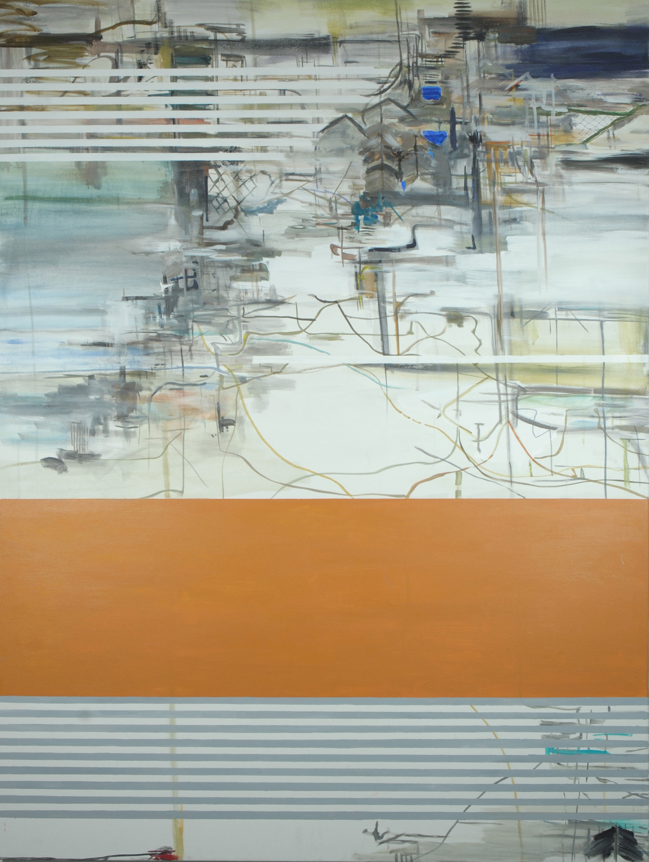  Acrylic on linen 42” x 60”  2013 