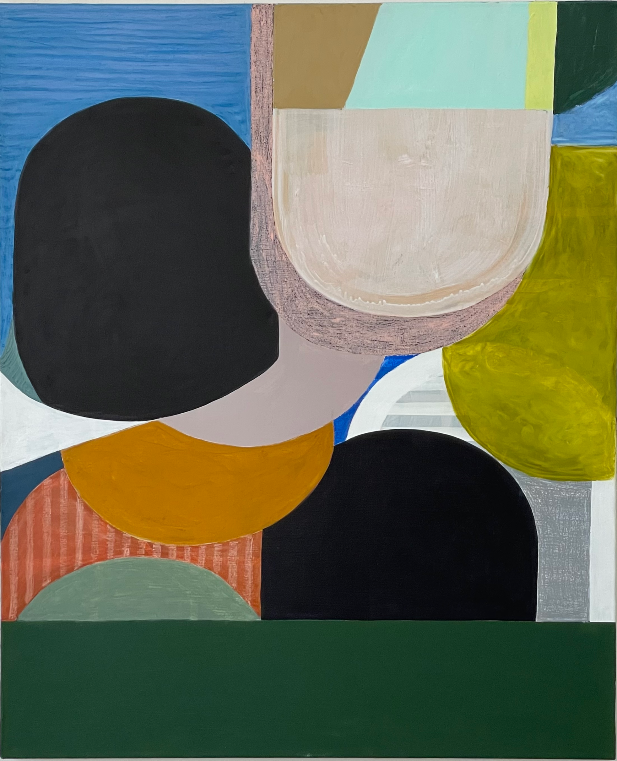  Vessels for the future Acrylic and oil on canvas 36” x 42”  2022-2023 