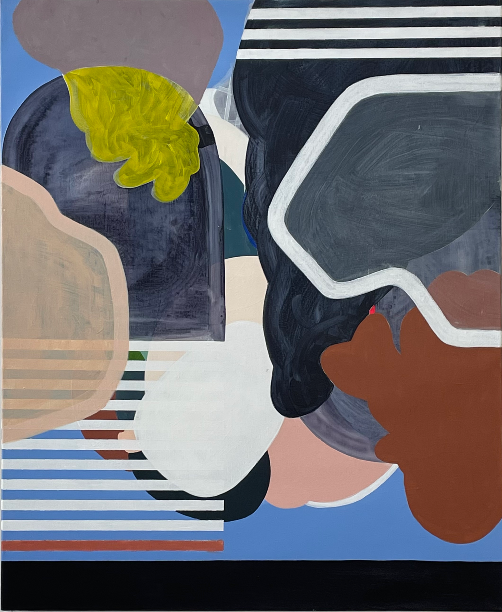  But any place may be a threshold Acrylic and oil on linen 36” x 42”  2022-2023 