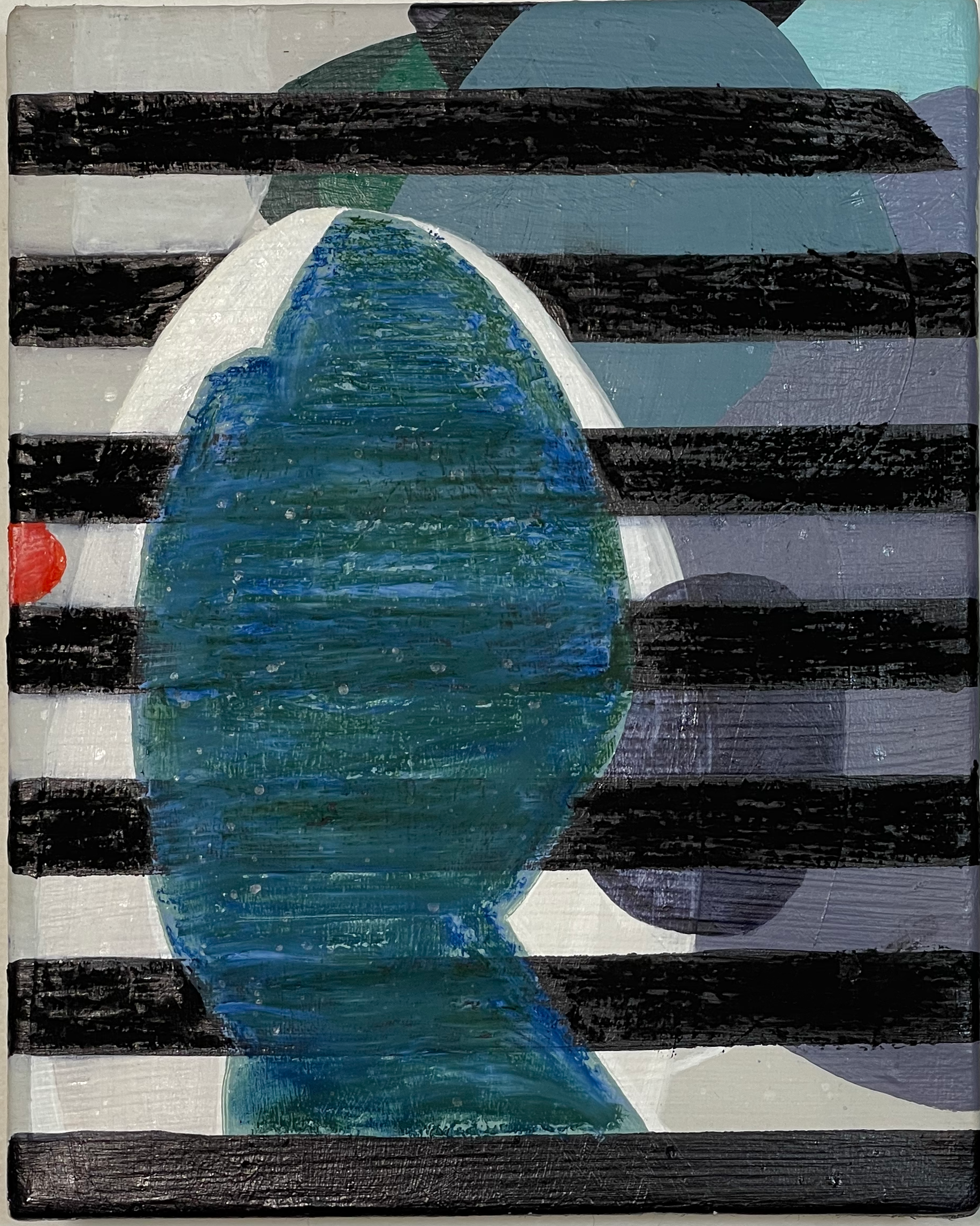  Blue hour Acrylic and oil on linen 8” x 12”  2023 