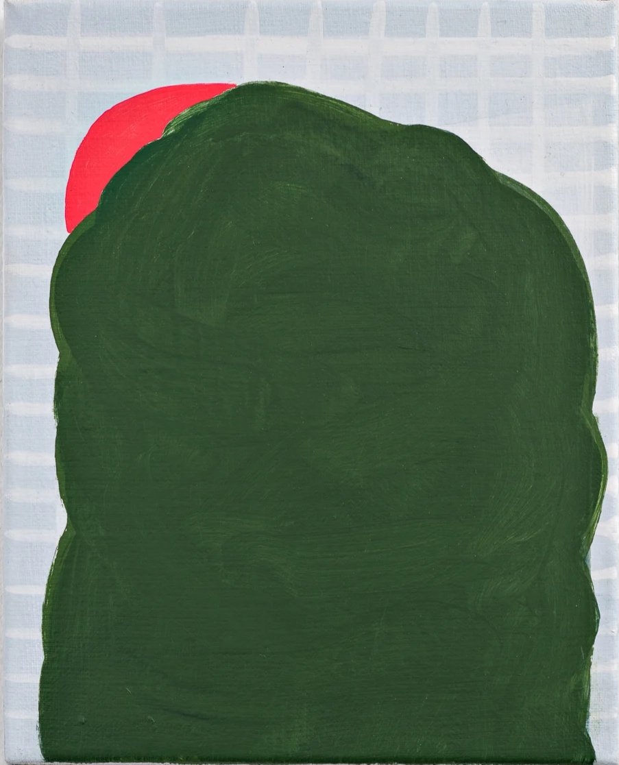  Green monster Acrylic on linen 8" x 10"&nbsp; 2016 